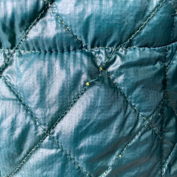 The North Face Women’s Teal Diamond Stitch Full Zip Hoodie Coat Jacket Size XS - Picture 8 of 13